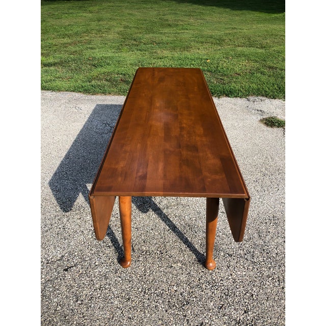 Vintage Ethan Allen Maple Drop Leaf Harvest/Dining Table Chairish