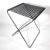 Black Mid-Century Italian Indoor/Outdoor Folding Table For Sale - Image 8 of 9