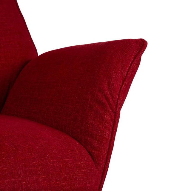 Modern Evita Fabric Two-Seater Red Sofa from Koinor For Sale - Image 3 of 13