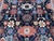 Navy Blue Navy Persian Heriz Design Hand-Knotted Wool Rug, 10'01 X 13'08 For Sale - Image 8 of 10