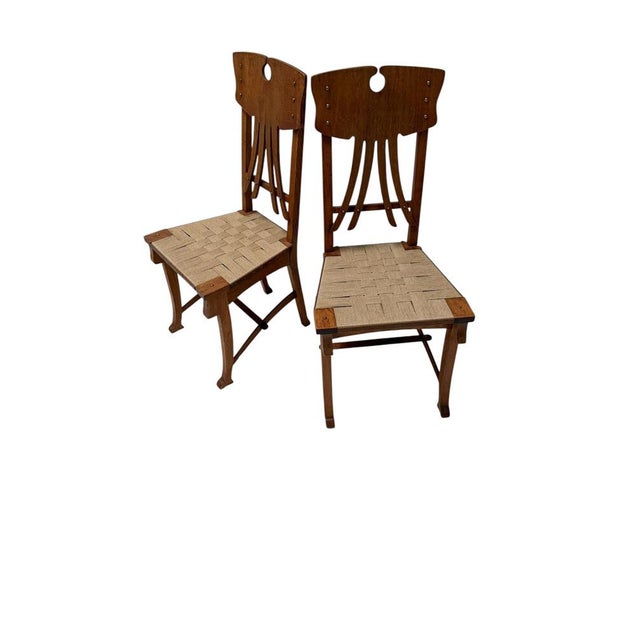 Brown Chambre DArtisan Chair from Gustave Serrurier-Bovy, 1895 For Sale - Image 8 of 12