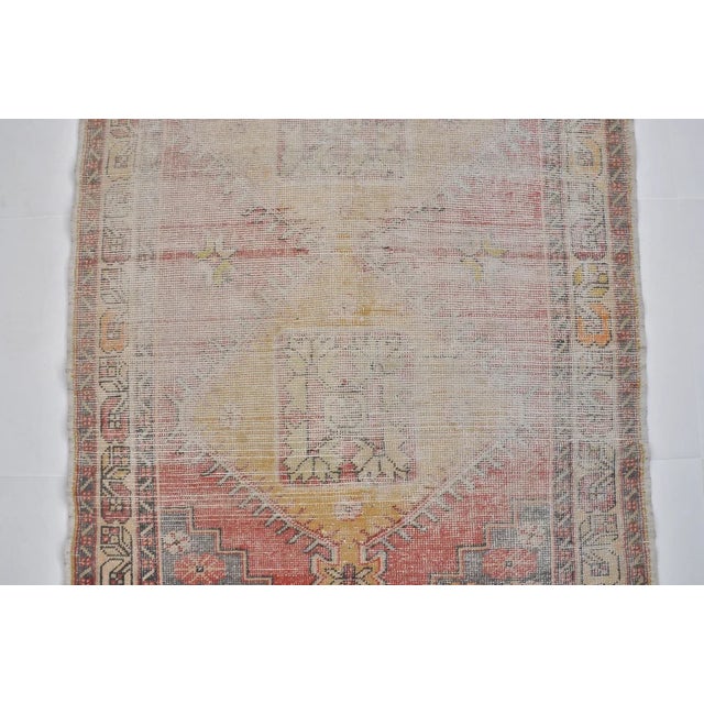 Vintage Distressed Turkish Area Rug, Faded Traditional Motif in Muted Earth Tones For Sale - Image 4 of 9