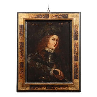 Camilla Queen of the Amazons, Oil on Canvas For Sale