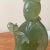 Early 20th Century Vintage Chinese Carved Green Jade Jadeite Shen Yun Dancer Figurine Statue on Stand Republican Period For Sale - Image 9 of 12