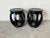 This pair of vintage Chinese drum-shaped stools embodies the elegance and simplicity of traditional Asian design with a...