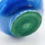1990s Vintage ItalianMid-Century Modern Vietri Italy D’Amore Blue Geometric Ceramic Vase Table Lamp For Sale - Image 5 of 7