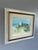 Mid-Century Modern Mid-Century Modern 'Outpost by the Sea' Vintage Original Landscape Oil Painting, Framed For Sale - Image 3 of 10
