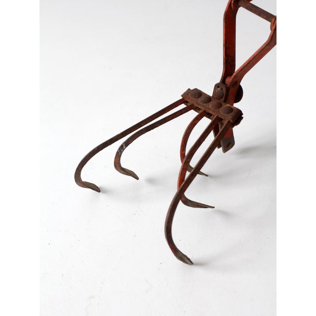 Antique 1930s Wheel Hoe Garden Cultivator For Sale - Image 16 of 17