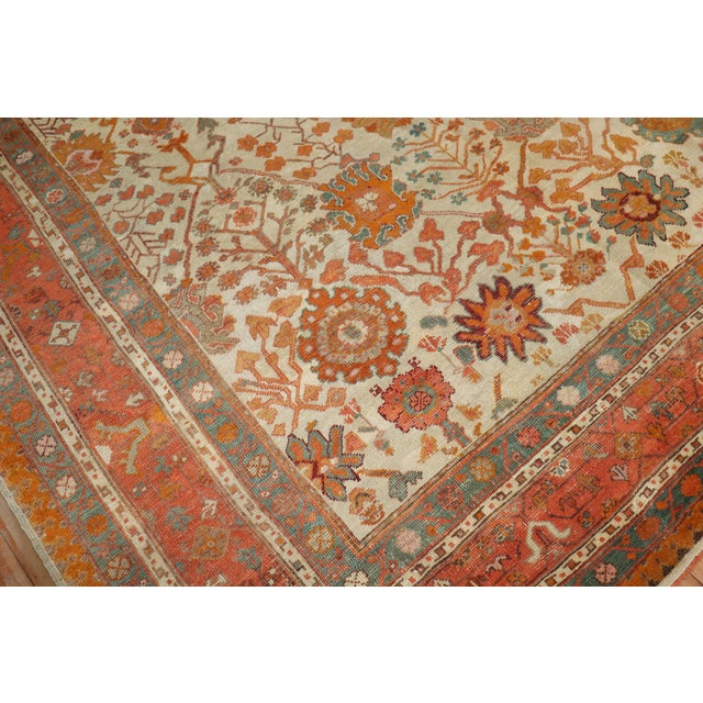 Zabihi Collection Antique Turkish Oushak Rug - 9'4" x 11' For Sale - Image 11 of 12