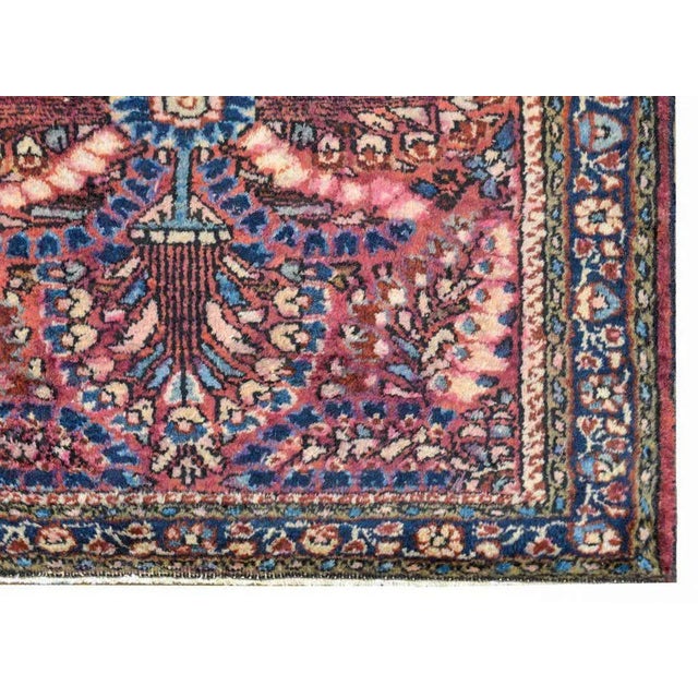 Maroon Early 20th Century Sarouk Rug For Sale - Image 8 of 10