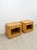 Mid 20th Century Pair of Blonde Ribbed Pencil Reed Rattan Nightstands Coastal Hollywood Regency For Sale In Tampa - Image 6 of 11