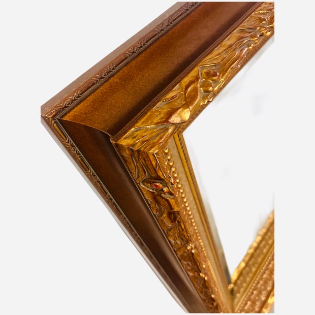 Large Carved Gilded Wall Mirror For Sale - Image 12 of 12