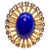 Bochic "Orient" Blue Opal, Tanzanite & Diamond Ring Set In 18K Gold & Silver For Sale - Image 15 of 18