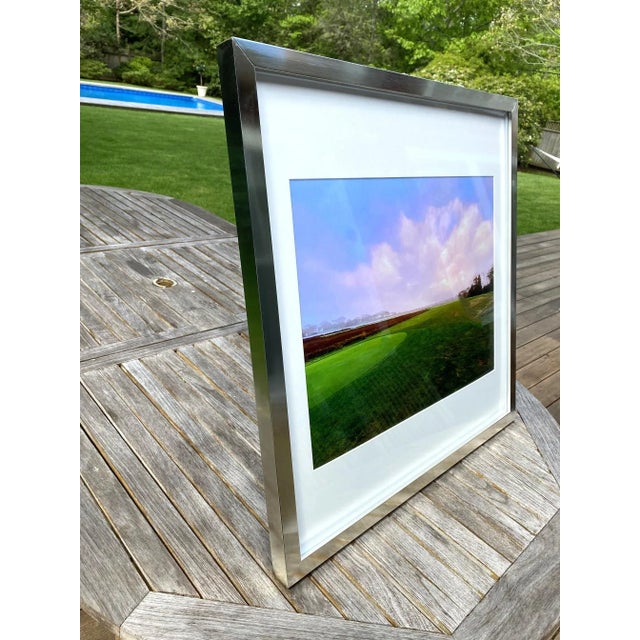 Metal Framed Maidstone Golf Course East Hampton Photography Artwork For Sale - Image 7 of 8