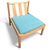 Wood Mid-Century Modern Ash Lounge with Blue Cushion from Ercol For Sale - Image 7 of 7