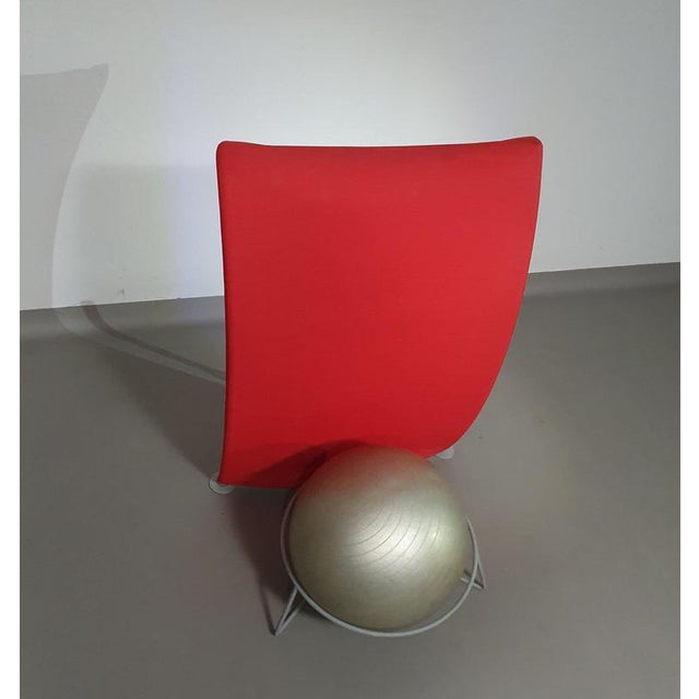 Red Italian Modern Red San Siro Ball Armchair by Fabrizio Ballardini, 1995 For Sale - Image 8 of 8