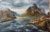 Elena Mardashova, Norway, Oil Painting on Canvas, 2022 For Sale
