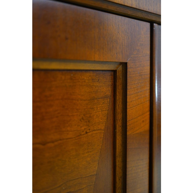 Baker French Empire Cherry Flip Top Bar Cabinet For Sale - Image 14 of 18