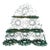 Vintage Green Scrollwork Metal Tiered Display Stand For Sale