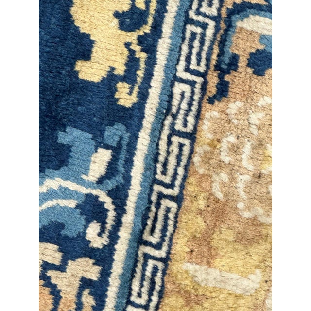 Antique Chinese Cotton and Wool Rug For Sale - Image 12 of 18