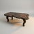 This exquisite antique coffee table features a meticulously hand-painted landscape scene depicting Mount Fuji rising...