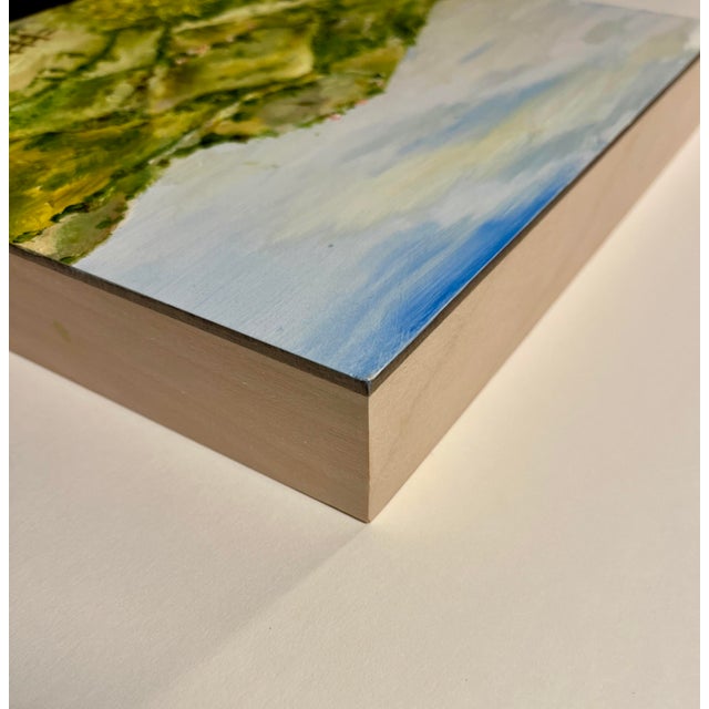 2025 "Malibu" Oil on Board Painting by Ukrainian Artist SVITLANA SHAPOVALOVA Aprox. dimensions: 10"W x 10"H Media: Oil on...