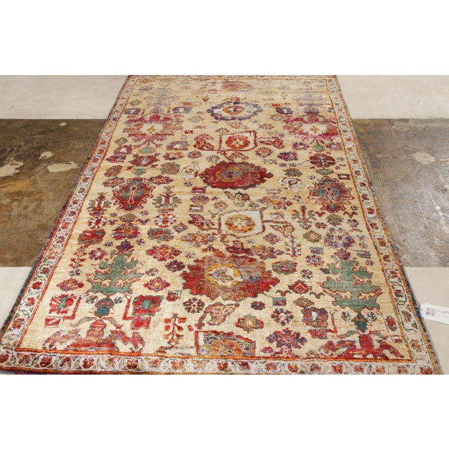 Traditional Rug & Kilim’s Agra Inspired Modern Rug in Red, Beige-Brown Floral Pattern For Sale - Image 3 of 10