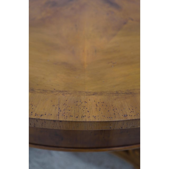 Henredon Henredon Italian Style Distressed Finish Round Center Table For Sale - Image 4 of 12
