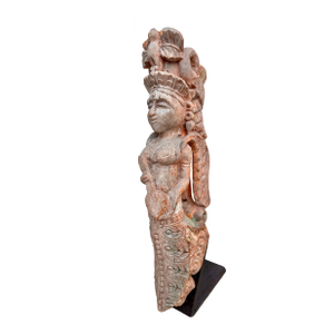 Late 19th C. Mounted Hindu Deity Statue