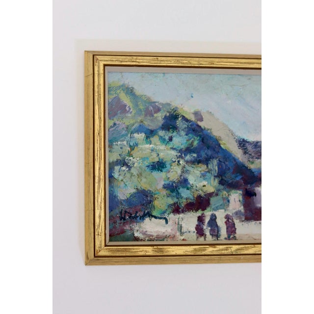 Bertil Wahlberg, Village, 1960s, Oil on Panel, Framed For Sale - Image 5 of 10