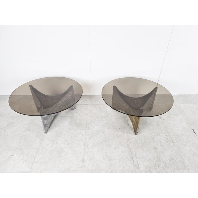 1970s Brutalist Coffee Tables, 1970s, Set of 2 For Sale - Image 5 of 11