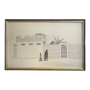 A Lithograph Print on Paper by v. Nath