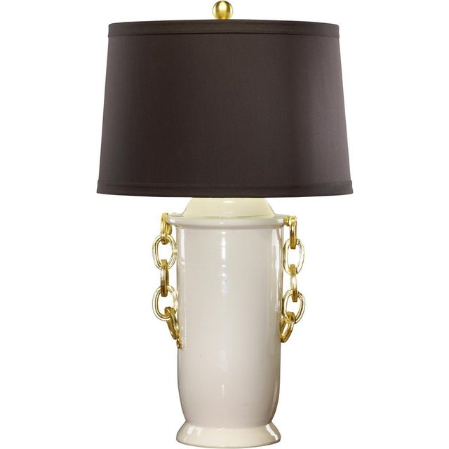 The Bradburn Gallery Chanel Lamp With Black Silk Shade Chairish
