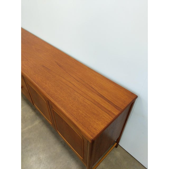 Wood Vintage Mid Century Modern Teak Credenza by Nathan, Attributed For Sale - Image 7 of 10