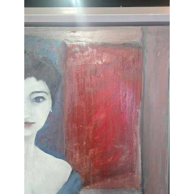 VIntage 1988 Oil Painting- Signed For Sale - Image 4 of 9
