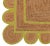 Margarita Scallop Jute Hand Made Bohemian Rug 3x12 Ft. For Sale - Image 10 of 12