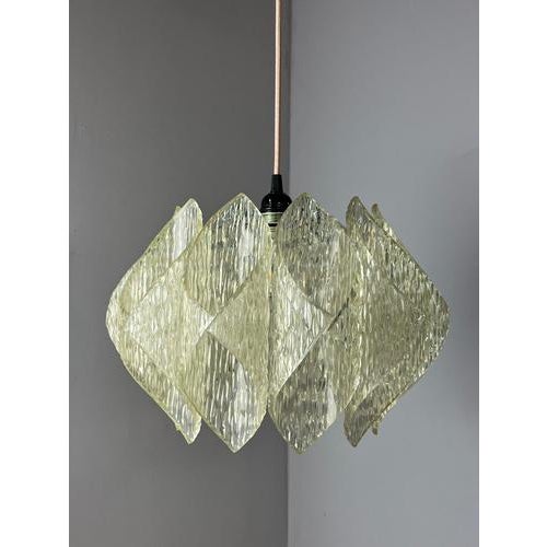 Ice Glass Pendant Lamp from Marbach Leuchten For Sale - Image 5 of 11
