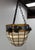 French Art Deco Ceiling Lamp in Lead and Textured Glass, 1930s For Sale - Image 4 of 15