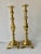 Metal Gothic Style Monolithic Brass Candle Sticks (2) Pair For Sale - Image 7 of 7