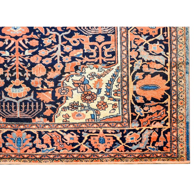 Textile Early 20th Century Sarouk Farahan Rug For Sale - Image 7 of 8