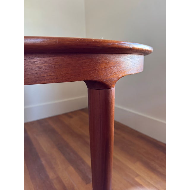 1960s Moreddi Danish Modern Teak Expandable Dining Table For Sale - Image 12 of 12