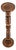 Wooden Column Pedestal in Oak For Sale