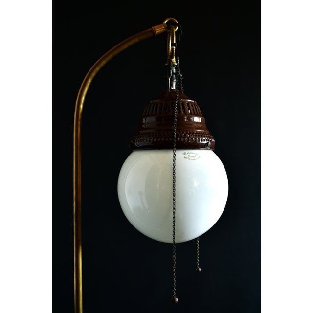 19th Century Industrial Welsbach Gas Table Lamp For Sale - Image 4 of 10