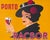 1939 Porto Racsor advertising poster, printed on cardstock in Brussels, Belgium for the Portuguese company. Combined...