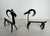 Pair of Wrought Iron Andirons Representing a Goat in the Edouard Schenck Style For Sale - Image 6 of 12