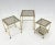 Italian Brass & Smoked Glass Nesting Tables, Set of 3 For Sale - Image 4 of 11