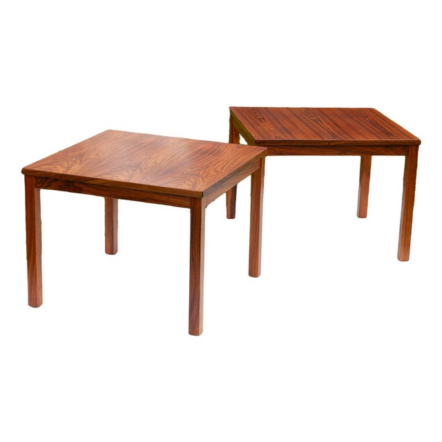 Danish Modern Rosewood Side Tables, 1960s, Set of 2 For Sale