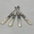 Traditional Aetna Works Mother of Pearl and Sterling Silver Collar Fruit Knives - Set of 4 For Sale - Image 3 of 7