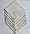 Mid-Century Modern Mid 20th Century Set of 6 Off White Linen & Cotton Dining Napkins With Cut Work For Sale - Image 3 of 16