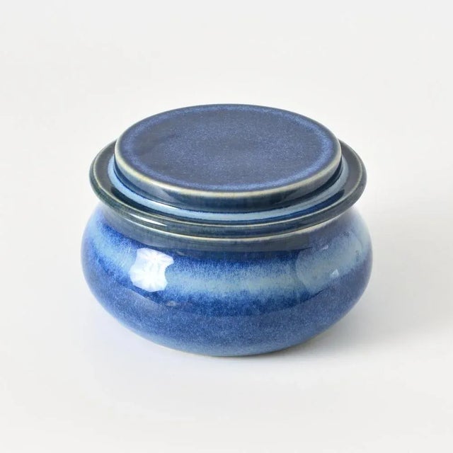 Blue Glazed Studio Ceramic Box by Katarina Gustafsson, 2002 For Sale - Image 9 of 9